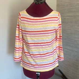 J. Crew Striped 3/4 Sleeve Shirt (Size S)